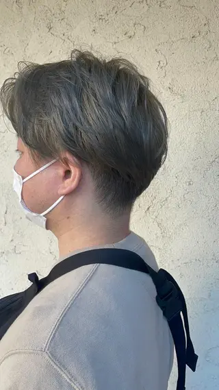 ミディアム カラー メンズ MATSURI BASE.AWAJIのヘアスタイル