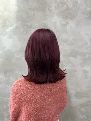 ミディアム カラー yuuna ✮ door whiteのヘアスタイル