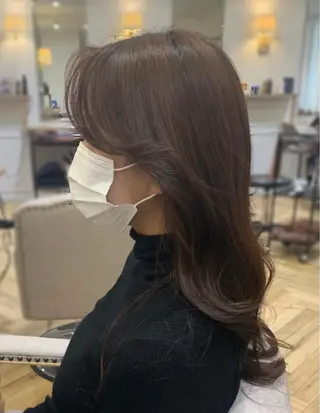 セミロング 大人韓国ヘア🎀 しょうこLuanaのヘアスタイル