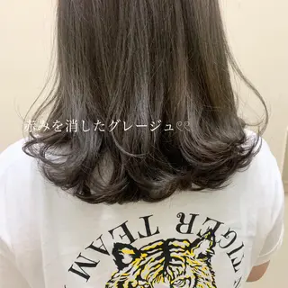 カラー ayaka 縮毛矯正レイヤーのヘアスタイル