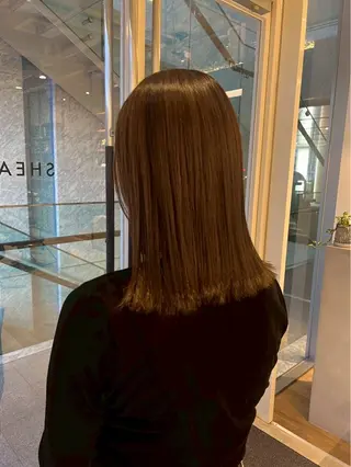 ロング パーマ SHEA /縮毛矯正 イソダハルカのヘアスタイル