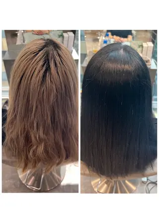 ロング カラー 伊藤 つばさのヘアスタイル