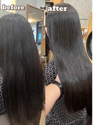 ロング 坂谷 BUCKS/縮毛矯正のヘアスタイル