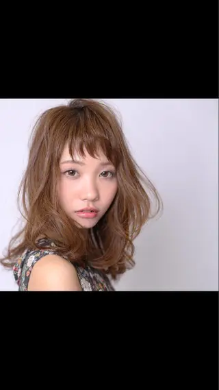 ミディアム セミロング ロング haretoki 髪質改善サロンのヘアスタイル