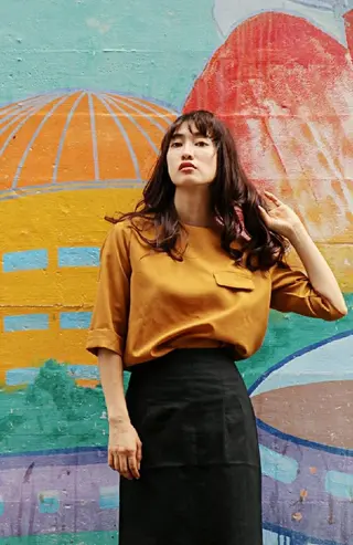 セミロング カラー パーマ 徳永 博志のヘアスタイル