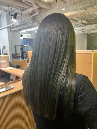 ロング カラー ベージュ/髪質改善 新潟/万代/井上佑のヘアスタイル