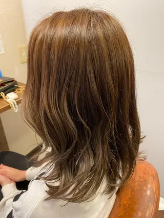 セミロング カラー liL  hair サトウリョウタのヘアスタイル