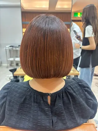 ショート HONOKA/矯正/ ボブ/艶感カラーのヘアスタイル