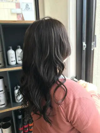 ロング カラー 小川 舜人のヘアスタイル