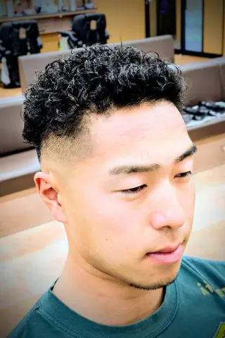 パーマ ショート 理容プラージュ燕三条 福井のヘアスタイル
