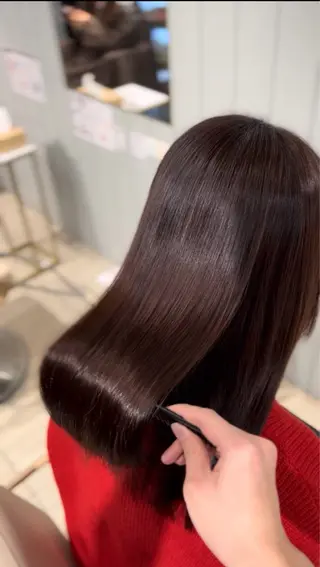 ロング カラー 酸性縮毛矯正/ 髪質改善/信之介のヘアスタイル