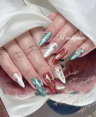 ネイル M🌷nail 長さだし専門店のネイルデザイン