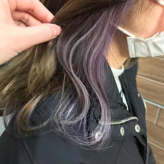 セミロング カラー ヘアセット/メンズ パーマChihoのヘアスタイル