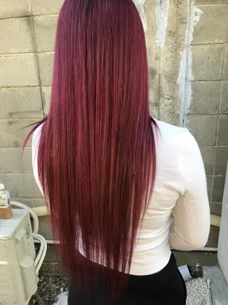 カラー ダブルスキルエクステ /羽エクステ白石宇由のヘアスタイル