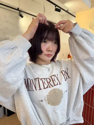 カラー ブリーチなしカラー/ パーマ/おとは🦖♡のヘアスタイル