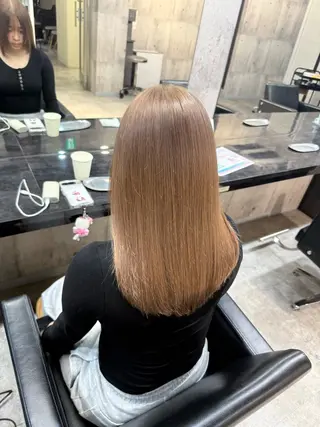 ミディアム カラー NANOHA エクステ・ヘアセットのヘアスタイル