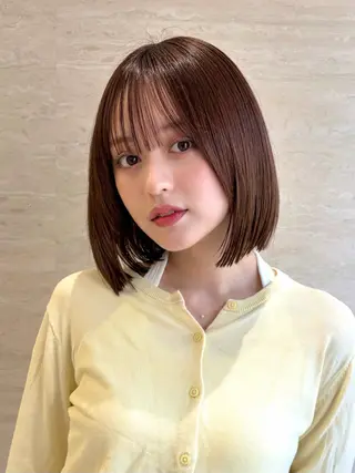 ショート カラー PULSE yokohama所属・タッセルボブ/韓国 レイヤー/髪質改善のヘアスタイル