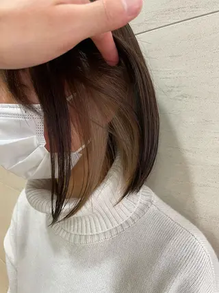 ミディアム カラー haf店長 ✂︎タカハシレン✂︎のヘアスタイル
