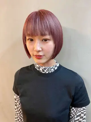ミディアム カラー パーマ ヘアアレンジ メンズ tatsumi/ボブ ウルフ/レイヤーのヘアスタイル