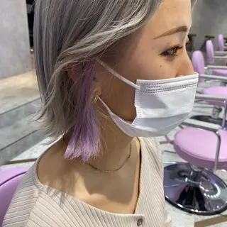 ショート カラー ヘアアレンジ メンズ Cielro/ダブル カラー/西田咲希のヘアスタイル