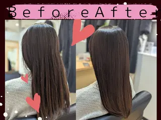 セミロング 髪屋こころ 峯村 衣舞のヘアスタイル