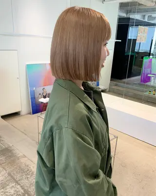 ミディアム カラー ANY／SUE 千葉パーマのヘアスタイル