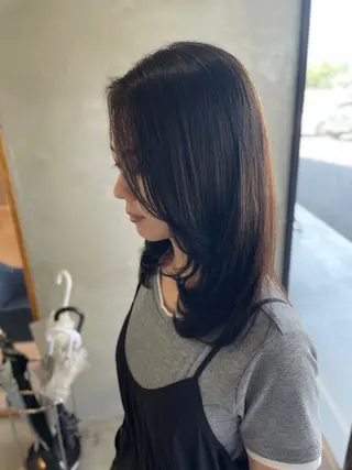 セミロング カラー La fith/ Renoのヘアスタイル