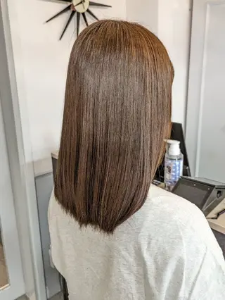 セミロング ベージュ*Spica 【ミルクティー】のヘアスタイル