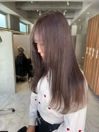 ロング れんか/ボブ/レイヤ ー/ベージュ/艶髪のヘアスタイル