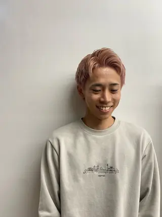 ショート カラー ヘアアレンジ メンズ フェードモデル限定 🔥高円寺Maiのヘアスタイル