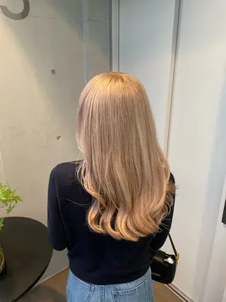 ロング 抜け感ハイトーン/ ボブ/Ririnaのヘアスタイル