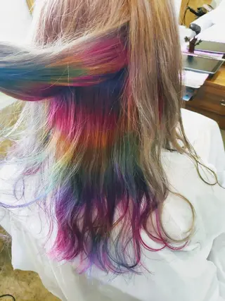 ロング カラー 多田 遼太のヘアスタイル