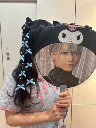 ヘアアレンジ ヘアメ💎横浜🪽 推し活 さな👶🏻のヘアスタイル