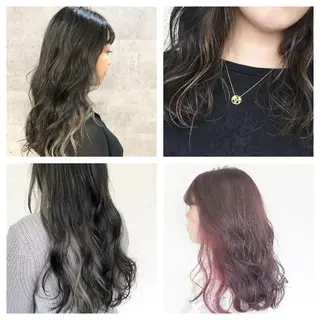 ロング カラー 髪質改善で 憧れの潤艶美髪にのヘアスタイル