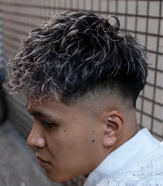 ショート カラー パーマ メンズ 💈men's💈 satoru中目黒のヘアスタイル