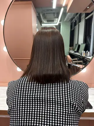 カラー 艶暖色/ベージュ SAKI💜のヘアスタイル