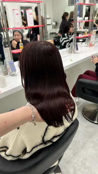 ロング カラー パーマ ヘアアレンジ メンズ キッズ 盛れ韓国ハイトーン 🎀Himari🎀のヘアスタイル