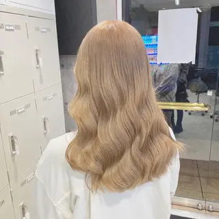セミロング 🤍ムラ修正ブリーチ 🤍原宿/YUUのヘアスタイル