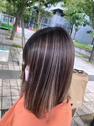 ミディアム カラー ヘアアレンジ 🌟東銀座マンツーマ ン🌟タカナシのヘアスタイル