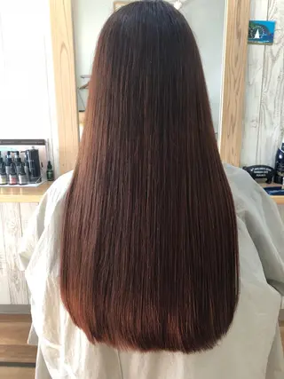 ロング 安陪 寛史のヘアスタイル