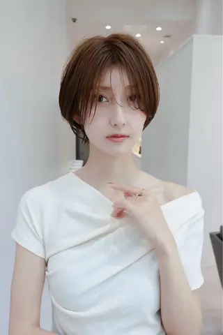 ショート 年齢悩みを全て解消/ 白髪と癖毛 松本雄光のヘアスタイル