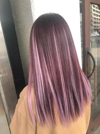 カラー ダブルスキルエクステ /羽エクステ白石宇由のヘアスタイル