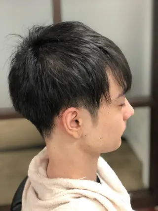 ミディアム カラー メンズ パーマ特化 三浦楓雅のヘアスタイル