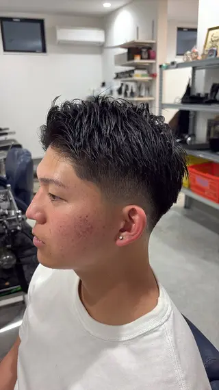 ショート メンズ 野田 優真のヘアスタイル
