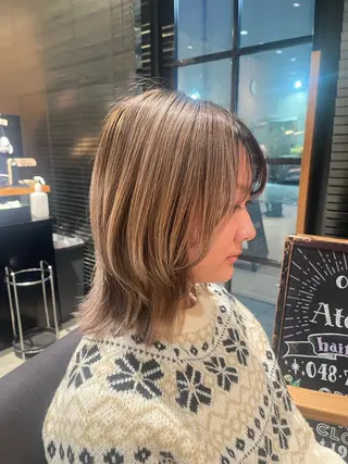 ミディアム rin 🖤〈大宮〉のヘアスタイル