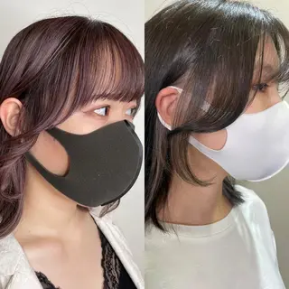 セミロング カラー 安田和洋 ブリーチカラー特化のヘアスタイル