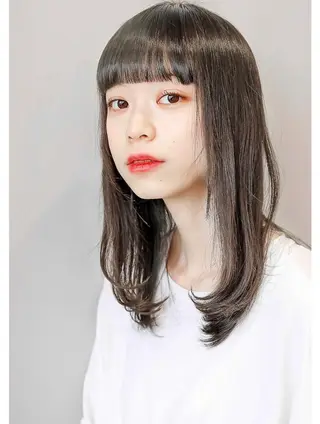 ミディアム 《暖色/韓国hair 》🇰🇷桑原ユキネのヘアスタイル