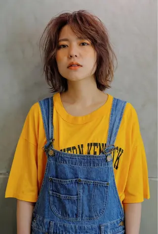 ミディアム さの あやねのヘアスタイル