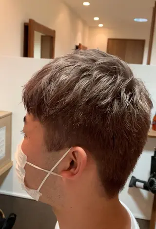 ショート カラー メンズ 田中 泰正のヘアスタイル