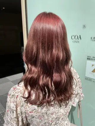 ロング カラー ヘアアレンジ 🤍韓国ヘア特化 🤍力丸🤍のヘアスタイル